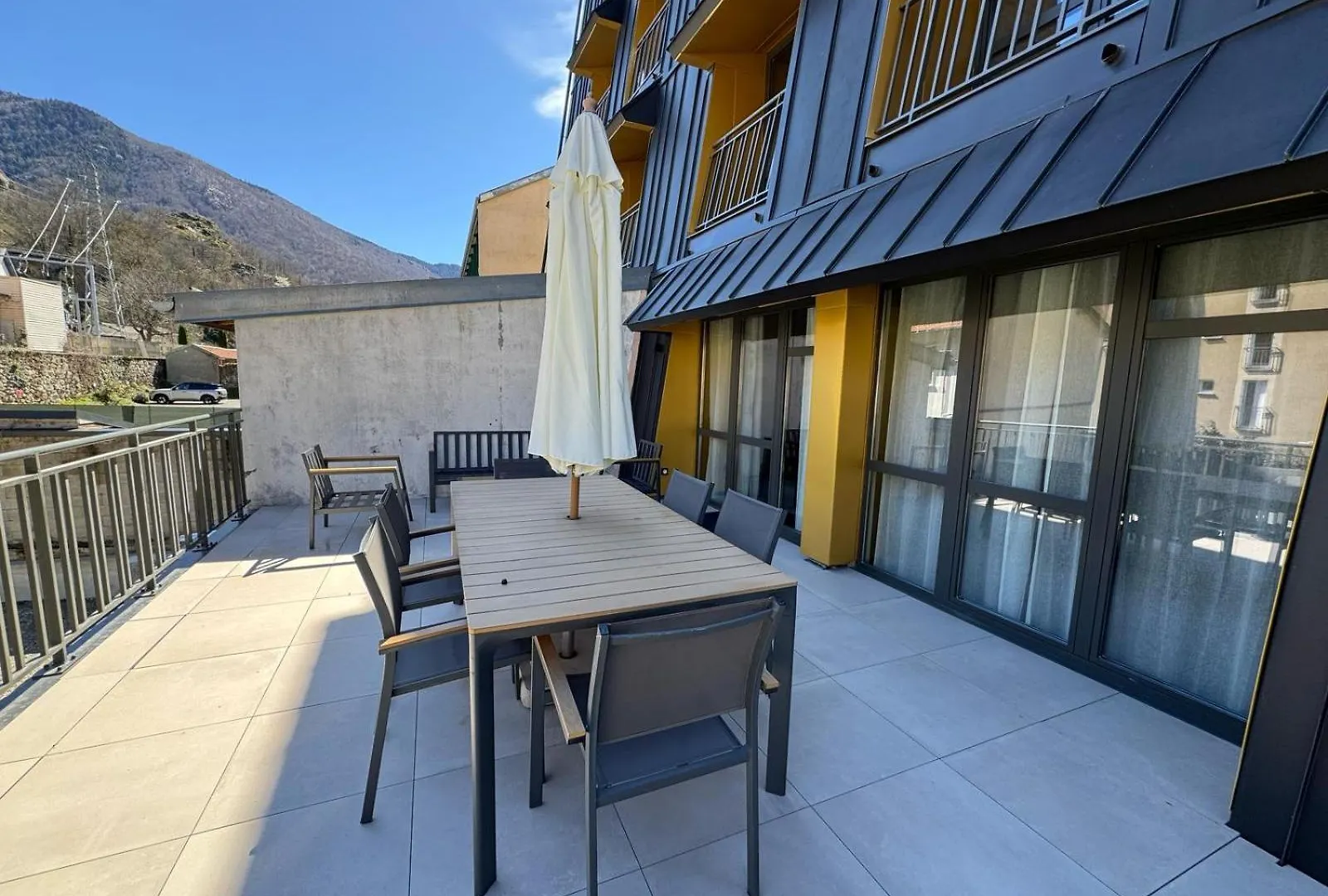 אקס-לה-טרמה Cosy Terrasse 6 Pers Ax Thermes Centre Parking צרפת